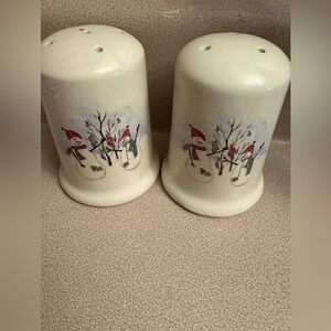Snowman Salt and Pepper Shakers